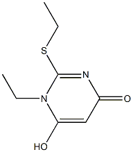 4(3H)-Pyrimidinone,3-ethyl-2-(ethylthio)-6-hydroxy-(9CI) 结构式