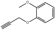 1-甲氧基-2-(丙-2-炔-1-氧基)苯 结构式