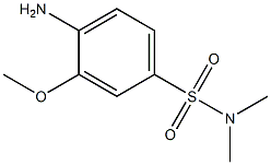 4-氨基-3-甲氧基-N,N-二甲基苯磺酰胺 结构式