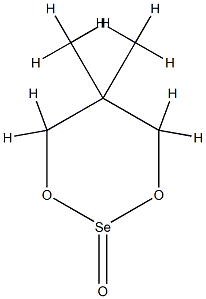 5,5-dimethyl-1,3-dioxa-2$l^{4}-selenacyclohexane 2-oxide 结构式