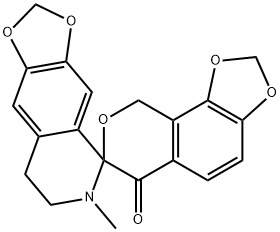 小连翘次碱,角茴香酮碱 结构式