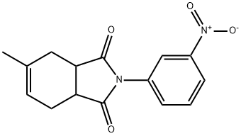 5-methyl-2-(3-nitrophenyl)-3a,4,7,7a-tetrahydro-1H-isoindole-1,3(2H)-dione 结构式