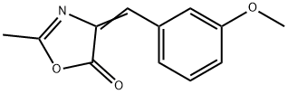 5(4H)-Oxazolone, 4-[(3-Methoxyphenyl)Methylene]-2-Methyl- 结构式