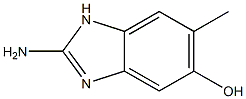 1H-Benzimidazol-5-ol,2-amino-6-methyl-(9CI) 结构式