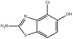 5-Benzothiazolol,2-amino-4-chloro-(9CI) 结构式