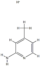 2-Pyridinamine,4-methyl-,conjugatemonoacid(9CI) 结构式