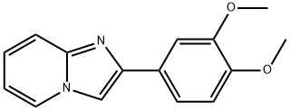 2-(3,4-二甲氧基苯基)咪唑并[1,2-A]吡啶 结构式