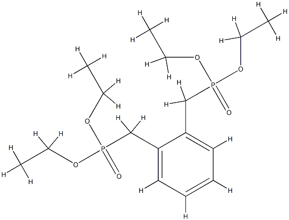 P,P'-[(1,2-Phenylene)bis(Methylene)]bisphosphonic Acid P,P,P',P'-tetraethyl ester 结构式