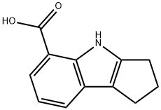 1H,2H,3H,4H-环戊[B]吲哚-5-羧酸 结构式
