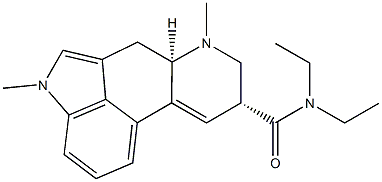 N(1)-methyl-2-lysergic acid diethylamide 结构式