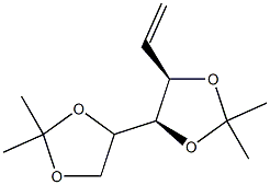 1-O,2-O:3-O,4-O-Diisopropylidene-5,6-dideoxy-5,6-didehydro-D-mannitol 结构式