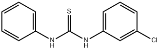 N-(3-氯苯基)-N-苯基-硫脲 结构式