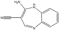 4-amino-1H-1,5-benzodiazepine-3-carbonitrile hydrochloride 结构式