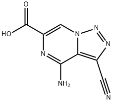 [1,2,3]Triazolo[1,5-a]pyrazine-6-carboxylicacid,4-amino-3-cyano-(9CI) 结构式