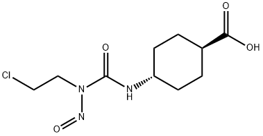 4β-[3-(2-Chloroethyl)-3-nitrosoureido]-1α-cyclohexanecarboxylic acid 结构式