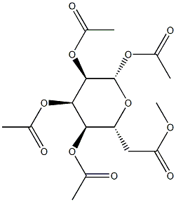 β-D-Allopyranose pentaacetate 结构式