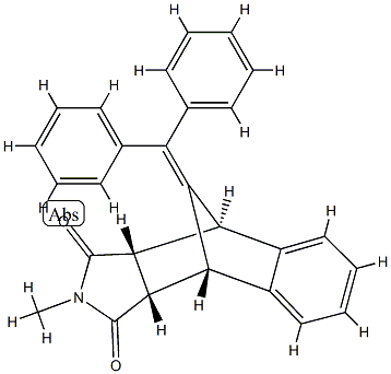 (3aα,9aα)-10-(Diphenylmethylene)-3a,4,9,9a-tetrahydro-2-methyl-4α,9α-methano-1H-benz[f]isoindole-1,3(2H)-dione 结构式