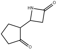 2-Azetidinone,4-(2-oxocyclopentyl)-(9CI) 结构式