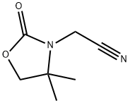 3-Oxazolidineacetonitrile,4,4-dimethyl-2-oxo-(9CI) 结构式