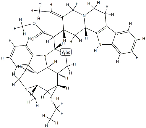 (16R,19E)-19,20-Didehydro-16-[(10β,13β,21S)-23-deoxy-21,22-dihydro-11-oxa-12,24-secostrychinidin-10-yl]corynan-17-oic acid methyl ester 结构式