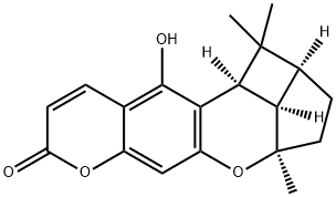 (1aS)-1aα,2,3,3a,10bα,10cα-Hexahydro-10-hydroxy-1,1,3aα-trimethyl-1H,7H-4,6-dioxacyclobut[1,7]indeno[5,6-b]naphthalen-7-one 结构式