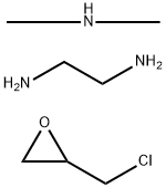 乙二胺与环氧氯丙烷和二甲胺的聚合物 结构式