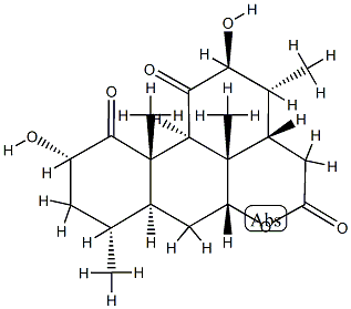 2α,12β-Dihydroxypicrasane-1,11,16-trione 结构式