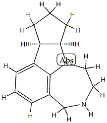 (8AR,11AR)-9H-4,5,6,7,8A,10,11,11A-八氢环戊并[4,5]吡咯并[3,2,1-JK][1,4]苯并二氮杂卓 结构式