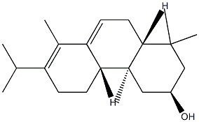 (3R,4bβ,10aβ)-1,2,3,4,4a,4b,5,6,10,10a-Decahydro-1,1,4aα,8-tetramethyl-7-isopropylphenanthren-3β-ol 结构式