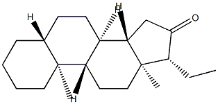 5α-Pregnan-16-one 结构式