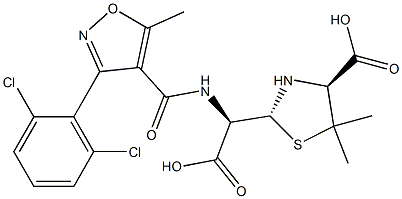 狄洛沙西林杂质 结构式