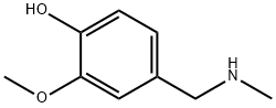 2-甲氧基-4-[(甲氨基)甲基]苯酚 结构式