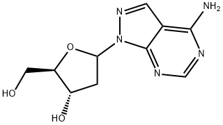 4-aminopyrazolopyrimidine-2'-deoxyribofuranoside 结构式