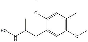 N-Hydroxy-2,5-dimethoxy-α,4-dimethylbenzeneethanamine 结构式