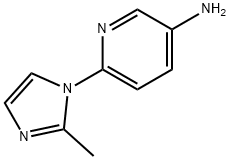 6-(2-甲基-1H-咪唑-1-基)吡啶-3-胺 结构式