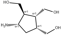 1,2,3-Cyclopentanetrimethanol,4-amino-,(1R,2R,3S,4S)-rel-(9CI) 结构式