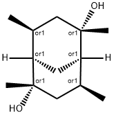 Bicyclo[3.3.1]nonane-2,6-diol, 2,4,6,8-tetramethyl-, (1R,2S,4S,5R,6S,8S)-rel- (9CI) 结构式