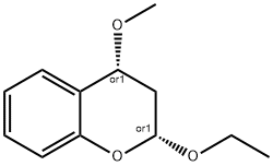 2H-1-Benzopyran,2-ethoxy-3,4-dihydro-4-methoxy-,(2R,4R)-rel-(9CI) 结构式