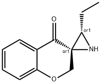 Spiro[aziridine-2,3(4H)-[2H-1]benzopyran]-4-one, 3-ethyl-, (2R,3S)-rel- (9CI) 结构式