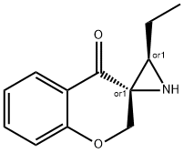 Spiro[aziridine-2,3(4H)-[2H-1]benzopyran]-4-one, 3-ethyl-, (2R,3R)-rel- (9CI) 结构式