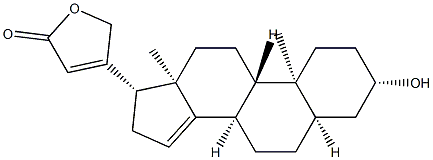 14-ANHYDRODIGITOXIGENIN 结构式