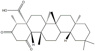 1,3-Dioxo-D:A-friedooleanan-24-oic acid 结构式