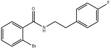 2-bromo-N-[2-(4-fluorophenyl)ethyl]benzamide 结构式