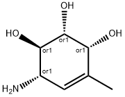 4-Cyclohexene-1,2,3-triol, 6-amino-4-methyl-, (1R,2R,3R,6S)-rel- (9CI) 结构式