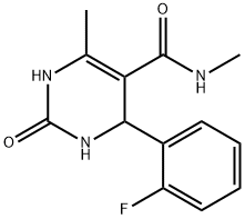 5-Pyrimidinecarboxamide,4-(2-fluorophenyl)-1,2,3,4-tetrahydro-N,6-dimethyl-2-oxo-(9CI) 结构式