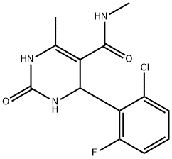 5-Pyrimidinecarboxamide,4-(2-chloro-6-fluorophenyl)-1,2,3,4-tetrahydro-N,6-dimethyl-2-oxo-(9CI) 结构式