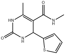 5-Pyrimidinecarboxamide,1,2,3,4-tetrahydro-N,6-dimethyl-2-oxo-4-(2-thienyl)-(9CI) 结构式