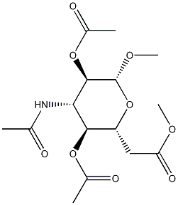 Methyl 3-(acetylamino)-3-deoxy-β-D-glucopyranoside 2,4,6-triacetate 结构式