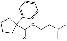 2-(Dimethylamino)ethyl=1-phenylcyclopentane-1-carboxylate 结构式