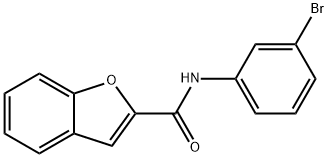 N-(3-bromophenyl)-1-benzofuran-2-carboxamide 结构式